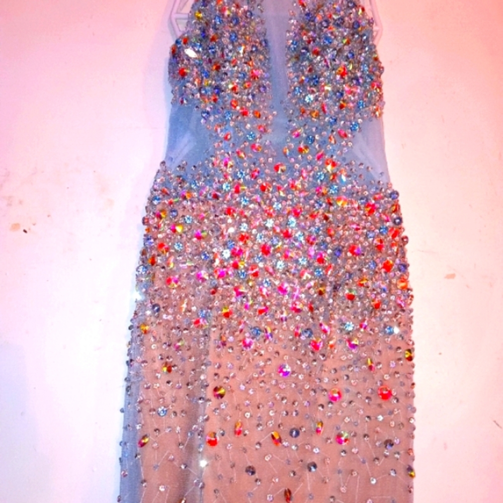Sparkling Multicolor Gown - Picture 7 of 15